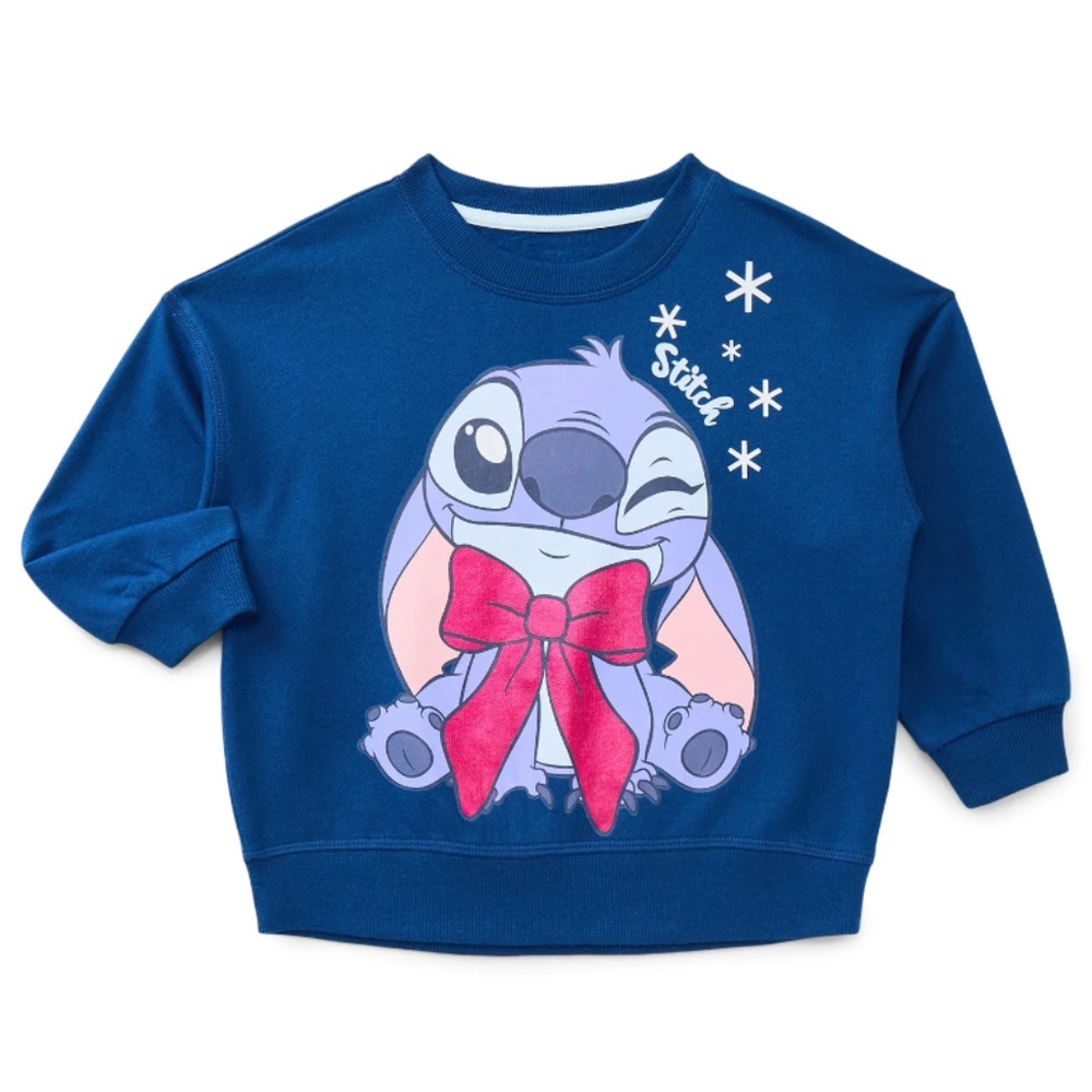 Stitch Toddler Toddler Girls Navy Peony Sweatshirt Size 5T NWT